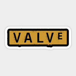 vintage valve Sticker